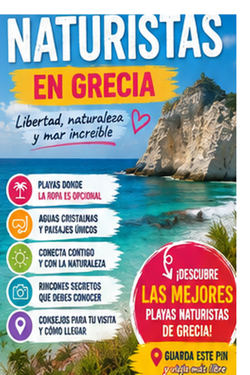 Pin de Destino y Aventura para Grecia